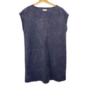 Aritzia Wilfred Free Nori Vegan Faux Suede Tunic Dress‎ Sz Small Gray Minimalist